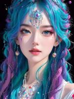 他的一滴泪水在夕阳下散开